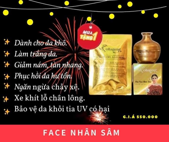 Kem Face Nhân Sâm Ncolagen Tặng Bịch Tẩy Tbc