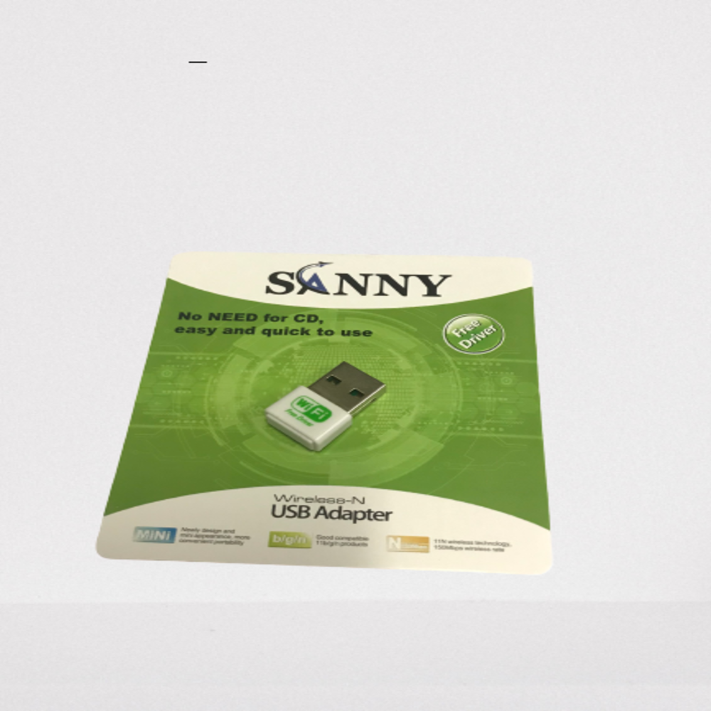 USB thu Wifi SANNY tự nhận Driver không cần cài đặt cho đầu thu tivi box smart tivi laptop máy tính.