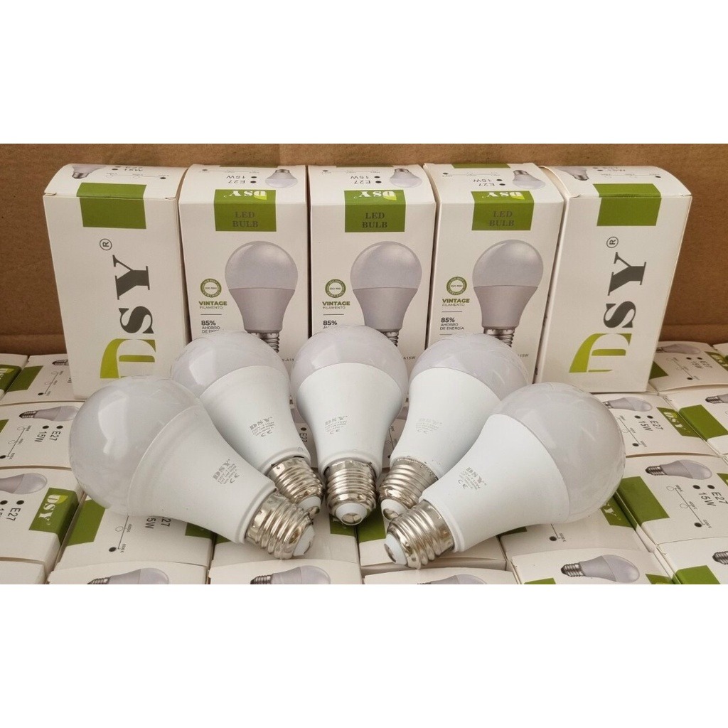 Bóng LED BULB tròn 3W 5W 7W 9W 12W 15W 18W Trắng Vàng