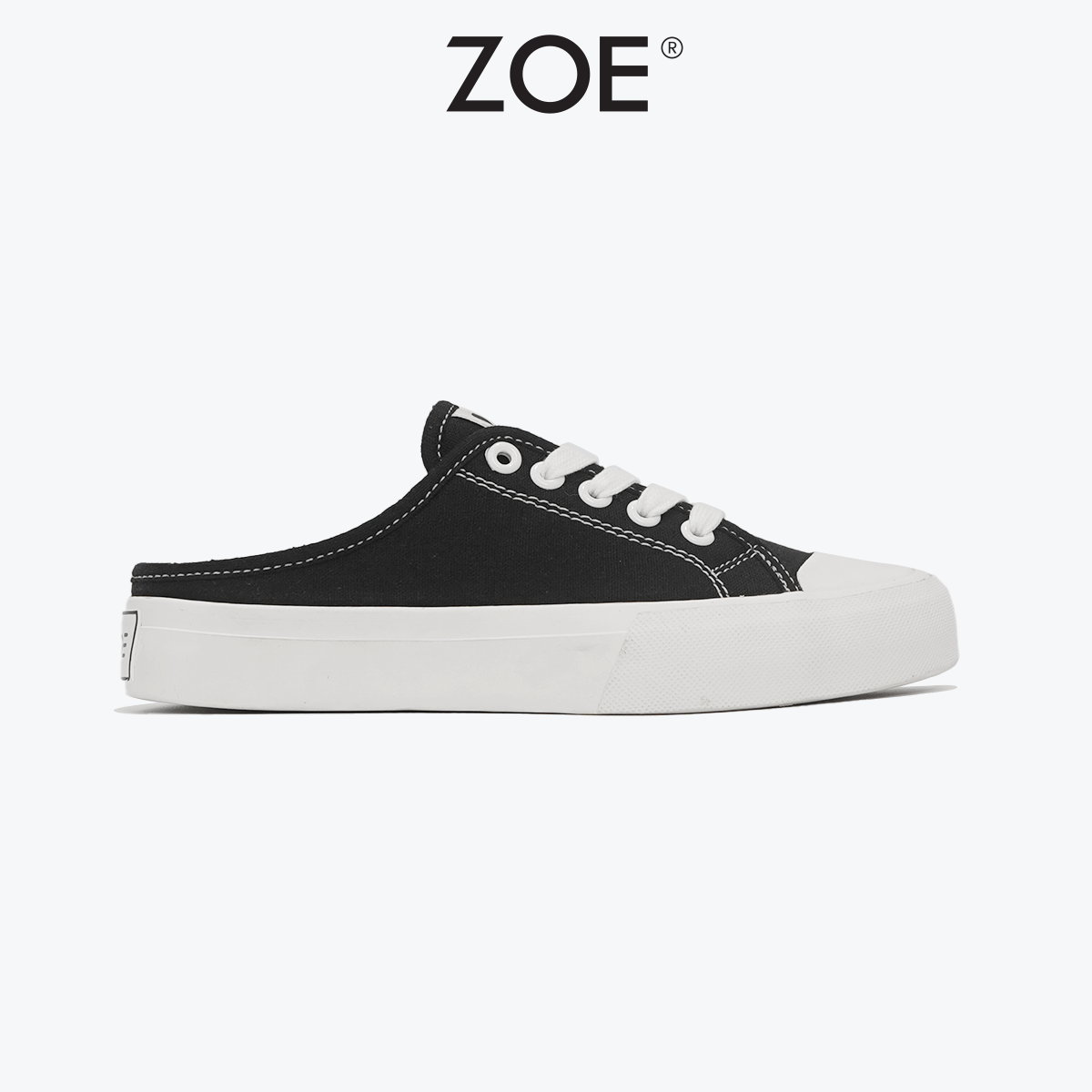 Giày Sục Zoe Đạp Gót Đen (Giày Lười Đen - ML001) | Zoe Official