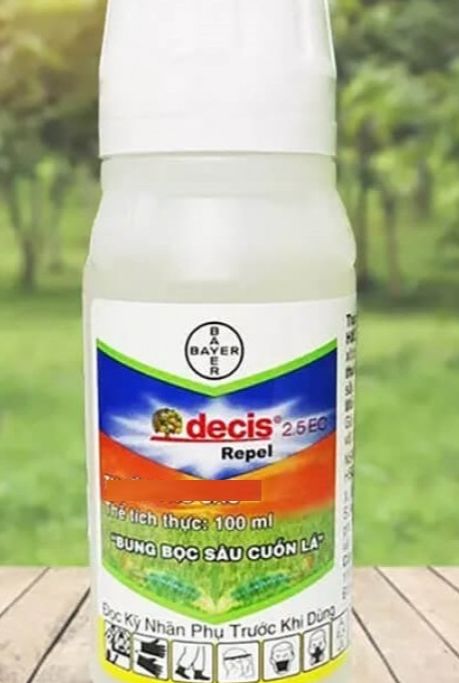 trừ sâu rầy DECIS REPEL 2.5SC (100ml) Đẩy bật tất cả các loại sâu như sâu cuốn lá sâu phao sâu đục t