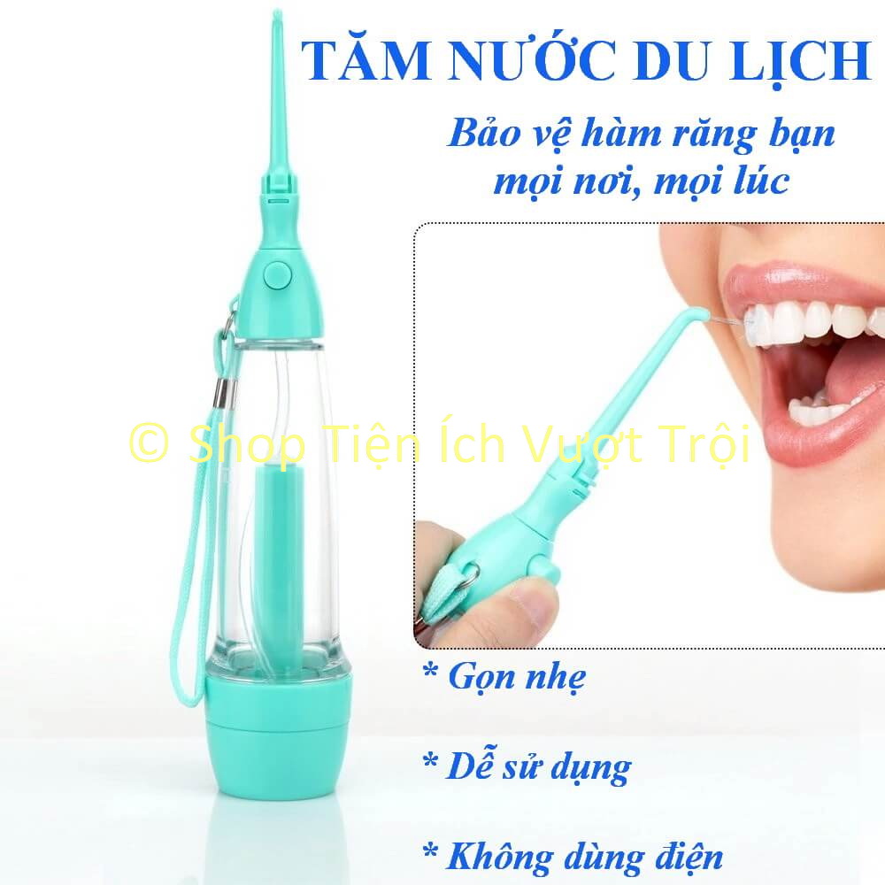 Tăm nước cá nhân tạo áp lực hơi bằng tay an toàn dễ sử dụng gọn nhẹ dễ dàng mang theo đi làm đi du lịch-TIVT