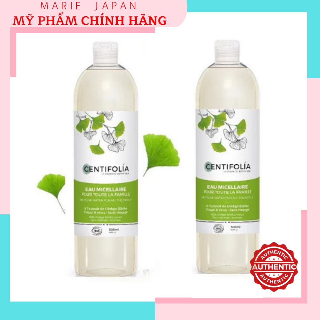 [Hcm]Nước Tẩy Trang Rau Má Centifolia Micellar Water 500Ml