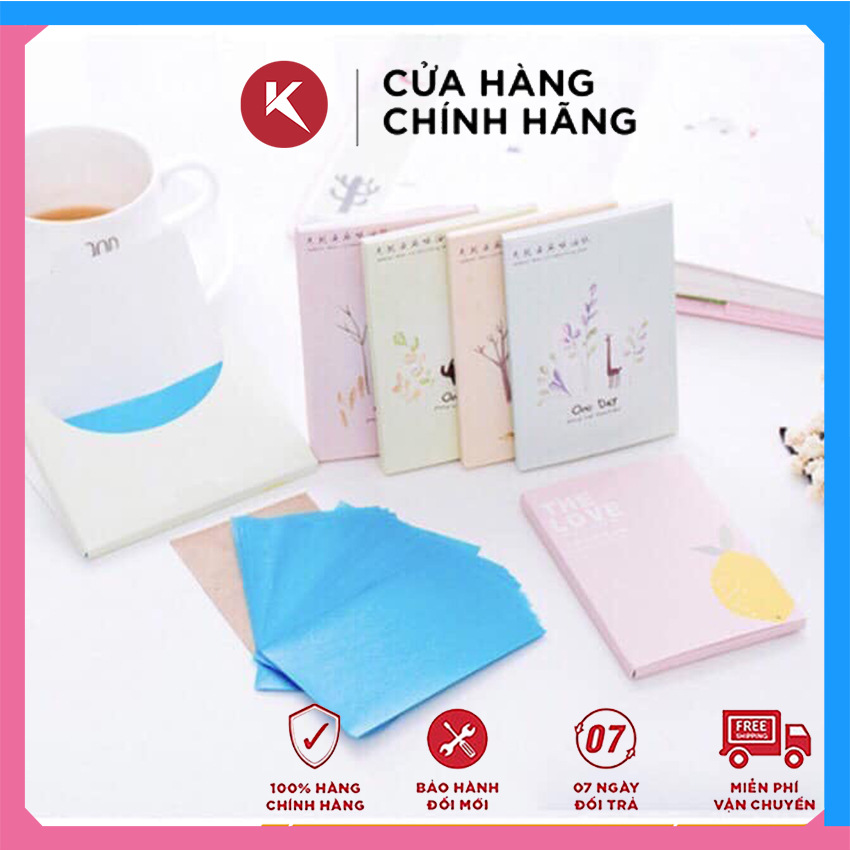 Giấy Thấm Dầu Maycreate 50 Tờ Nội Địa Trung - Hoka Shop Giúp Da Sạch Thoáng Không Nhờn Phòng Tránh Mụn