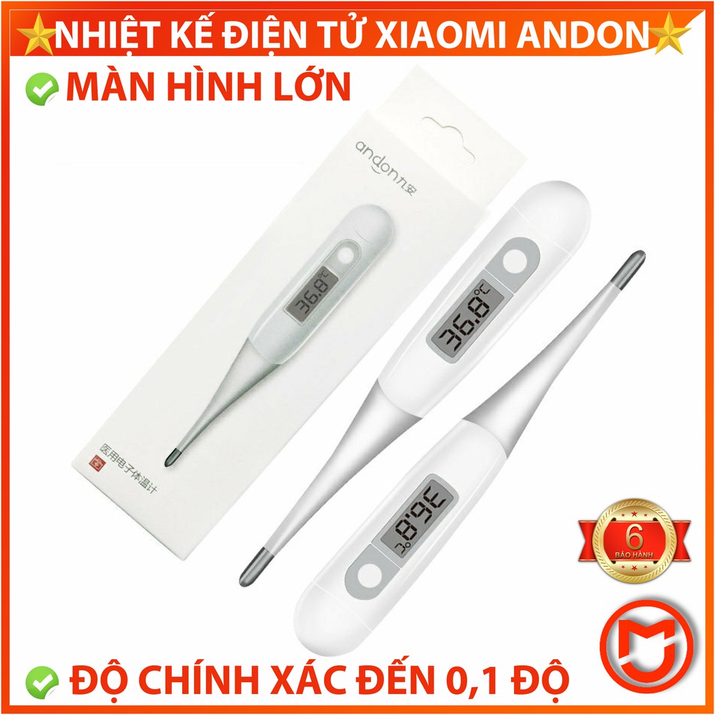 [Chính Hãng] Nhiệt Kế Điện Tử Xiaomi Andon. Máy Đo Thân Nhiệt Độ Chính Xác Đến 01 ° C Đầu Mềm Đo Nhiều Vị Trí.