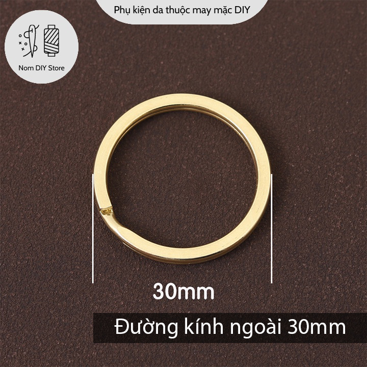 Khoen Móc Tròn Chất Đồng Thau Size 15mm/20mm/25mm/30mm Phụ Kiện Làm Đồ Da Túi Xách Bóp Ví Thủ Công Handmade DIY