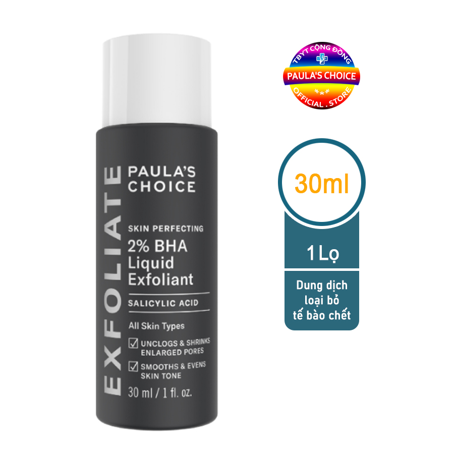 Dung Dịch Loại Bỏ Tế Bào Chết Paula’s Choice Skin Perfecting 2% Bha Liquid Exfoliant 30 Ml