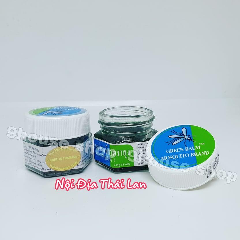 01 Dầu Cù Là Muỗi Và Côn Trùng Cắn Mosquito Green Balm (Nội Địa Thái)