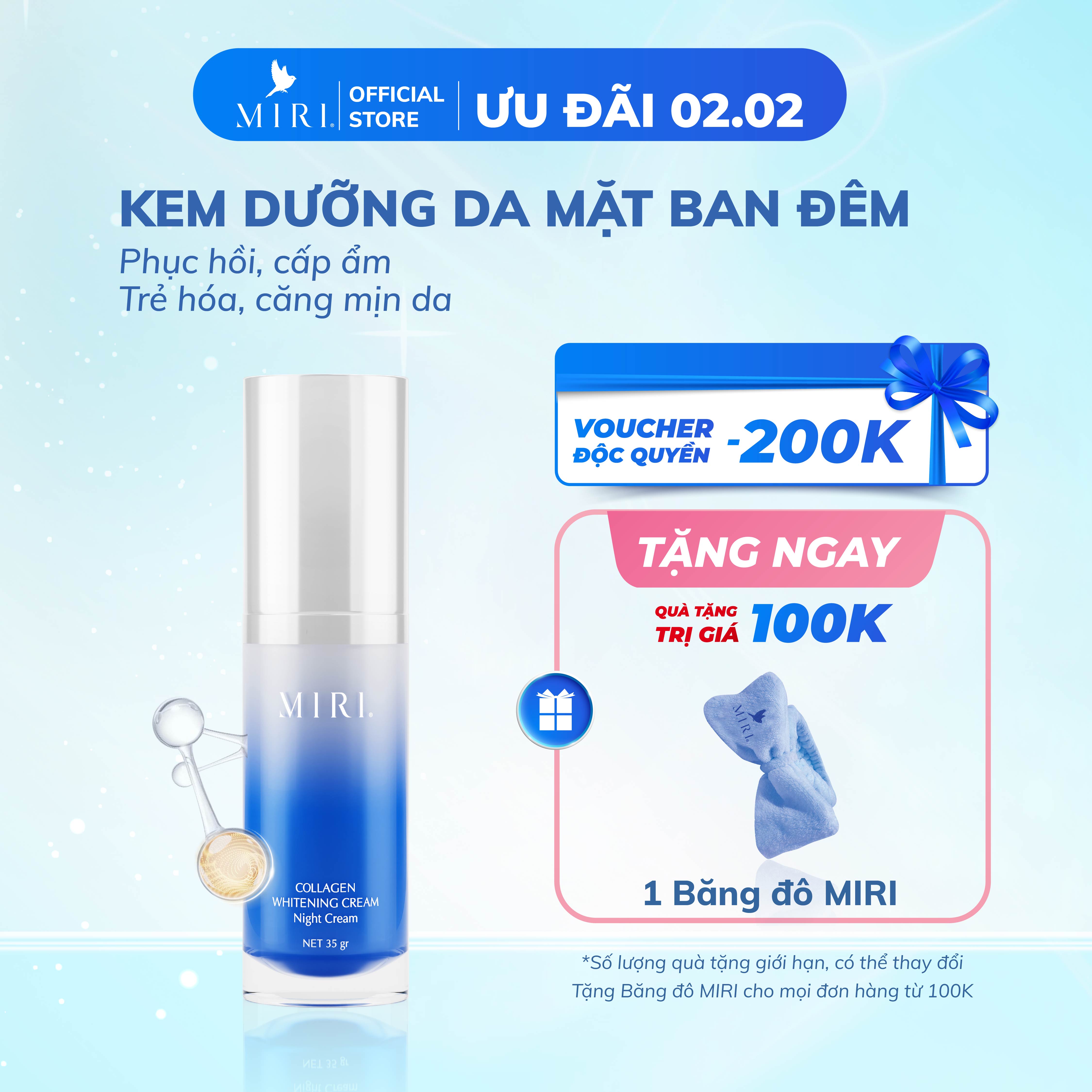 Kem Dưỡng Da Mặt Ban Đêm MIRI (35gr)