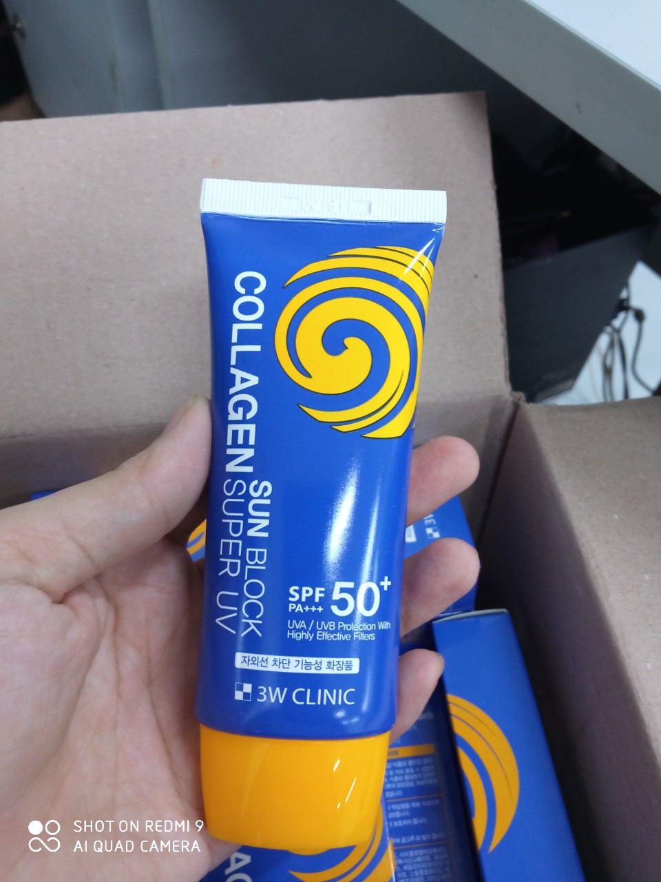 [HCM]Kem chống nắng 3W Clinic Collagen Sun Block Supper Uv SPF 50+ mẫu mới 2021