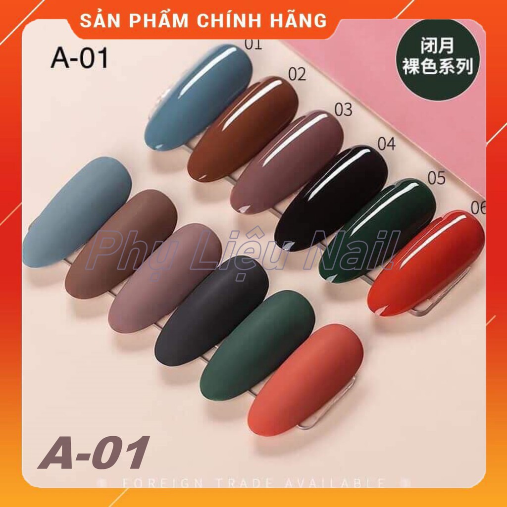 [Hcm]Sơn Gell As Chai Đỏ Mã A - 01 - 6 Chai 15Ml