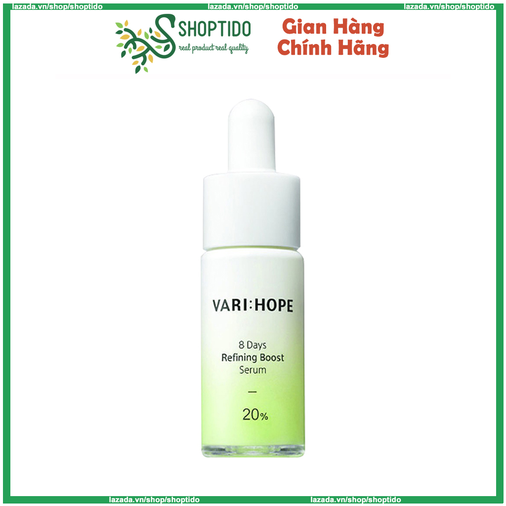 Tinh Chất Serum Dưỡng Trắng Ban Ngày Varihope 8 Days Refining Boost Serum 15Gr Vari: Hope