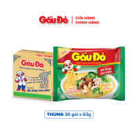 Mì Gấu Đỏ Vị Chay Rau Nấm - Thùng 30 gói x 63g