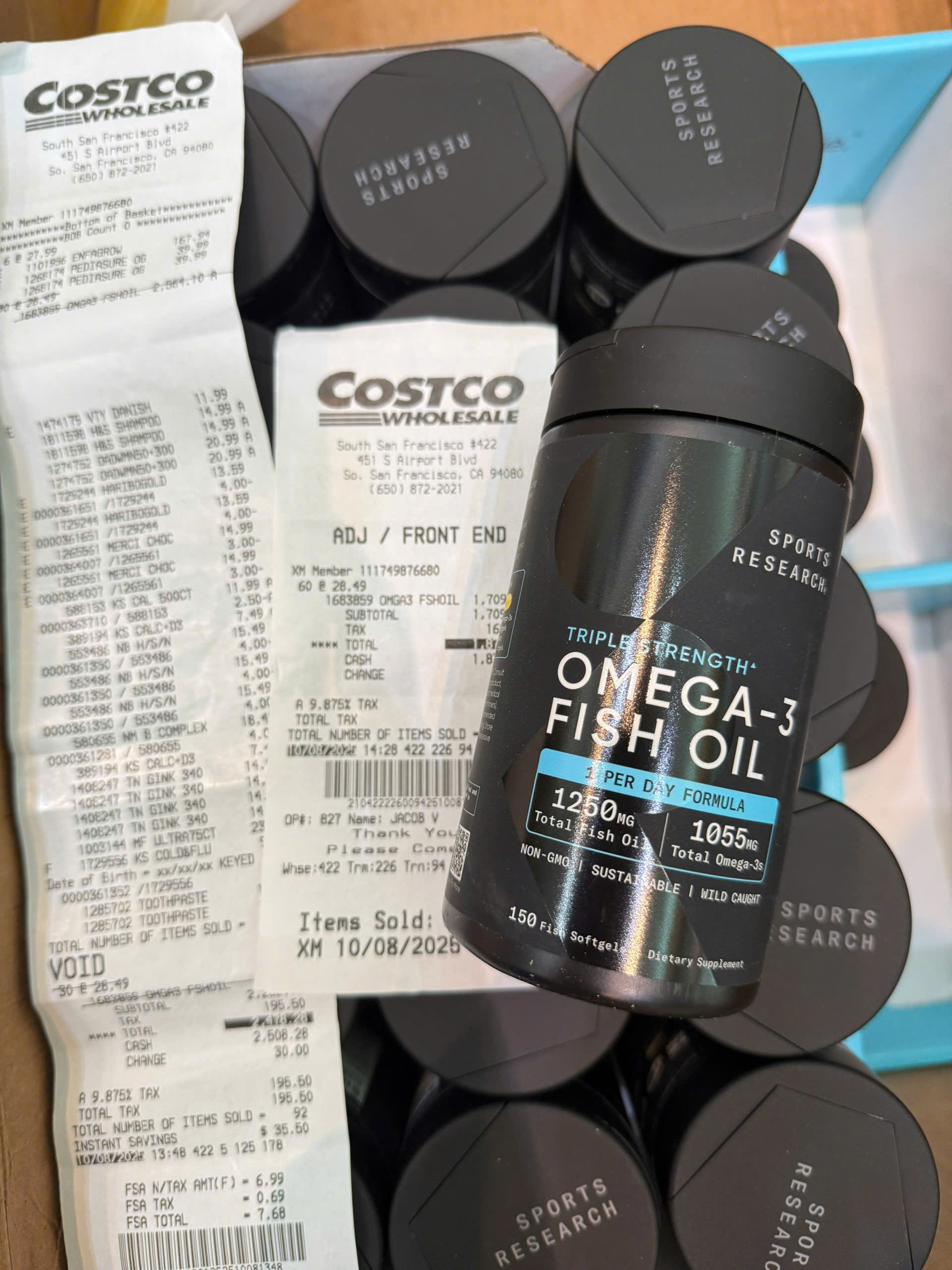 Viên uống Dầu cá SR Triple Strength Omega-3 Fish Oil 30/90/150 viên của Mỹ.