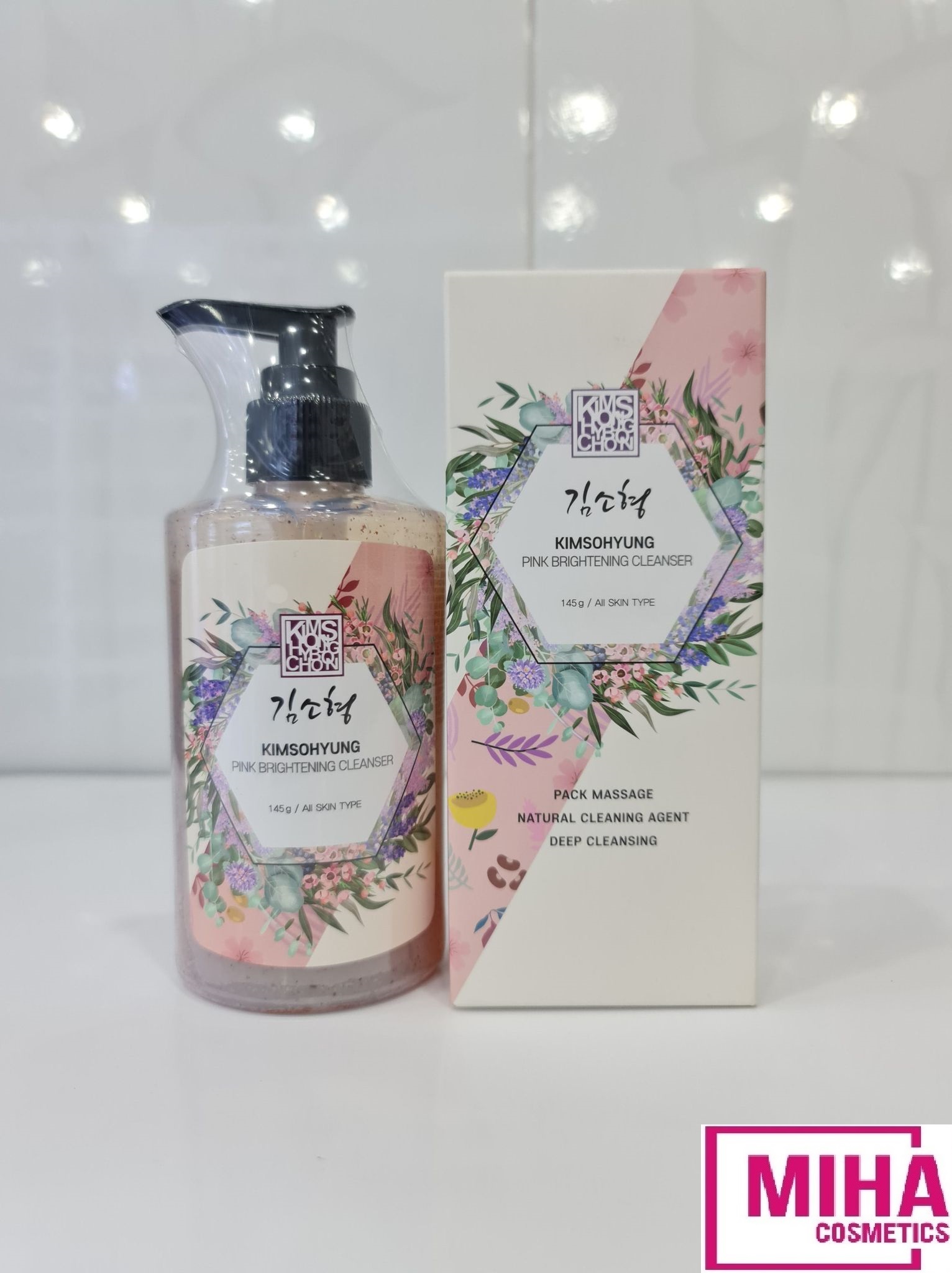 [Hcm]Sữa Rửa Mặt Kimsohyung Pink Brightening Cleanser 145G Hàn Quốc