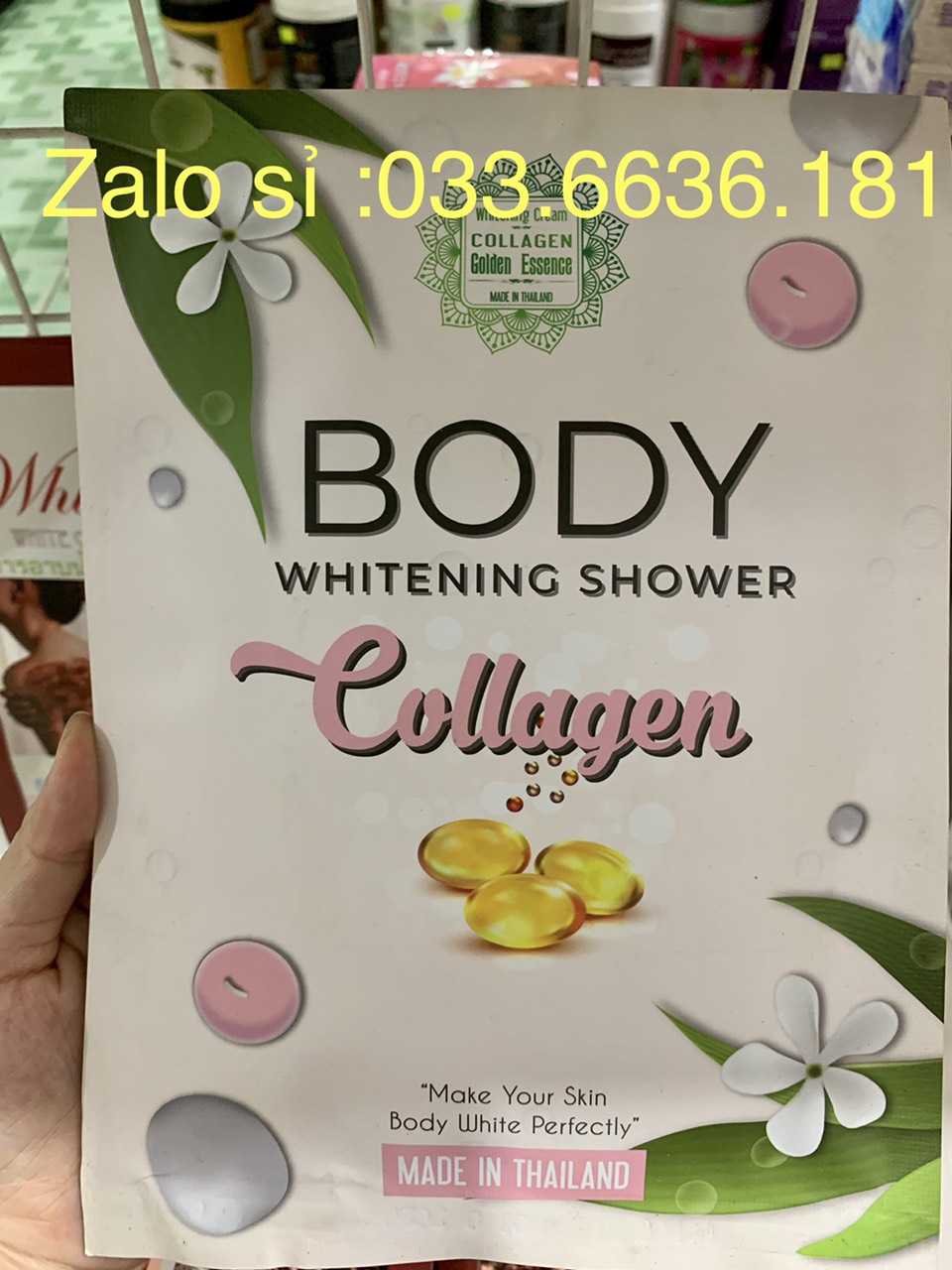 Tắm Trắng Da Body Whitening Showwer Collagen Xuất Xứ Từ Thái Lan