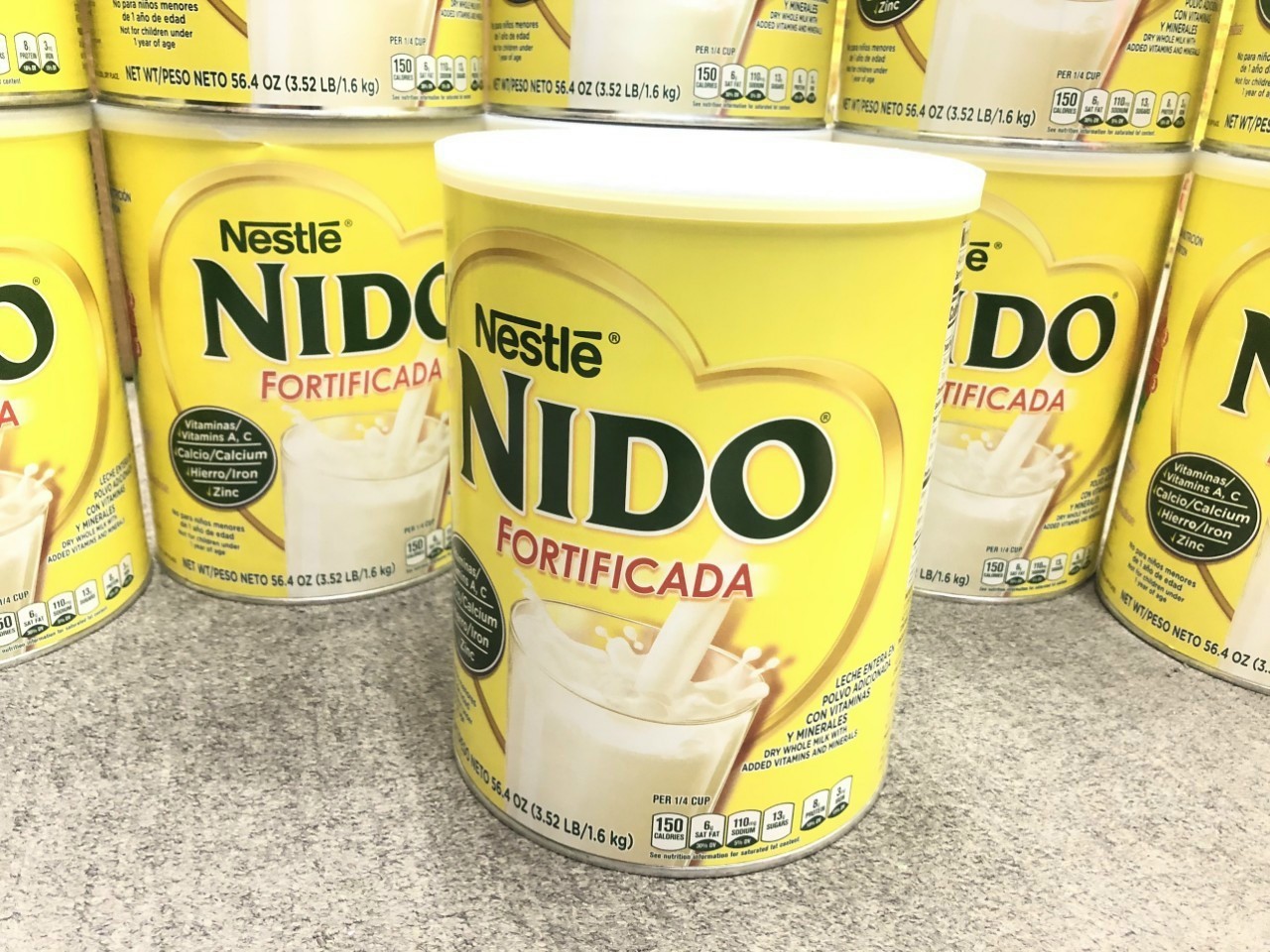 [Hàng Usa] Sữa Bột Nestlé Nido Nguyên Kem Fortificada 1.6Kg (Nắp Trắng)