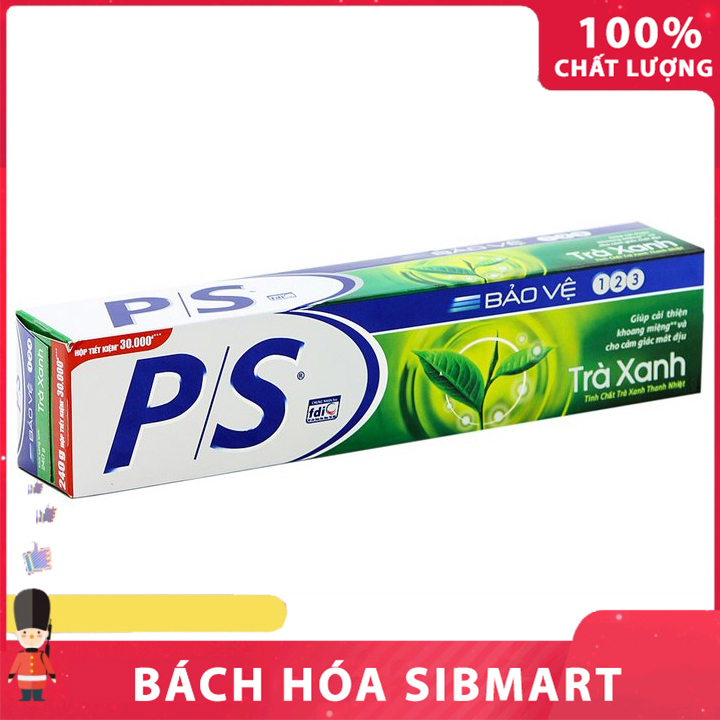 Kem Đánh Răng P/S Trà Xanh Chắc Khoẻ 240G - Bách Hóa Sibmart - Sa0106