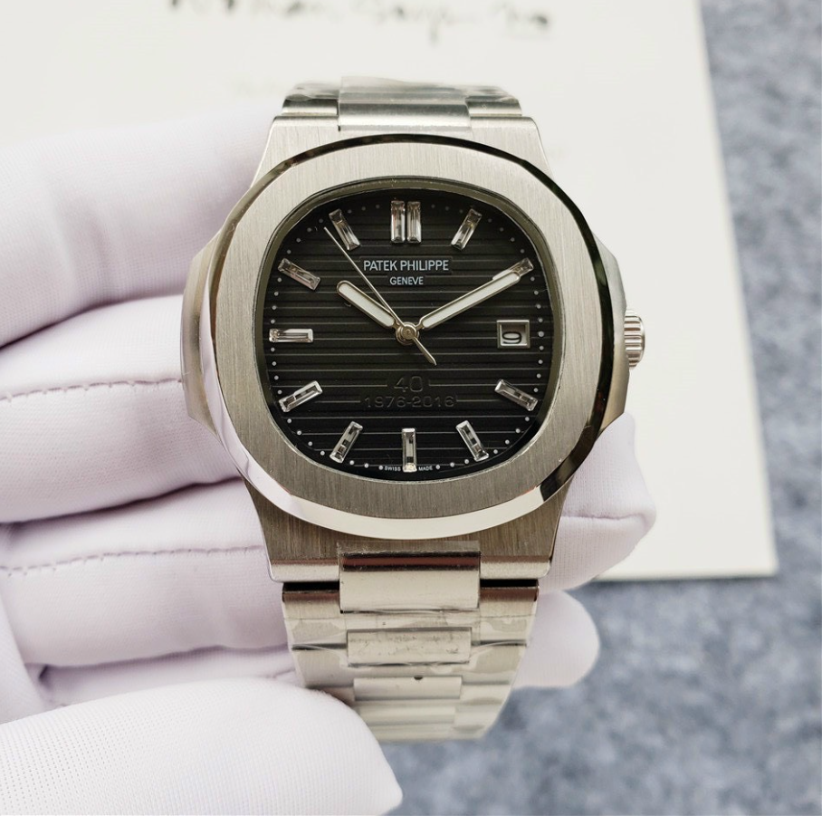 [ Hàng Nhập Khẩu ] Đồng Hồ Nam Patek Philippe Geneve  Size 40mm Máy Cơ Automatic Vỏ Dây Đeo Mạ Vàng 