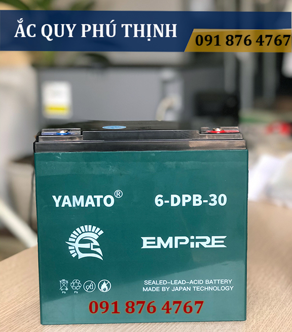 Ắc Quy Xe Máy Điện  Yamato 12V- 30Ah 6-DPB- 30 EMPIRE