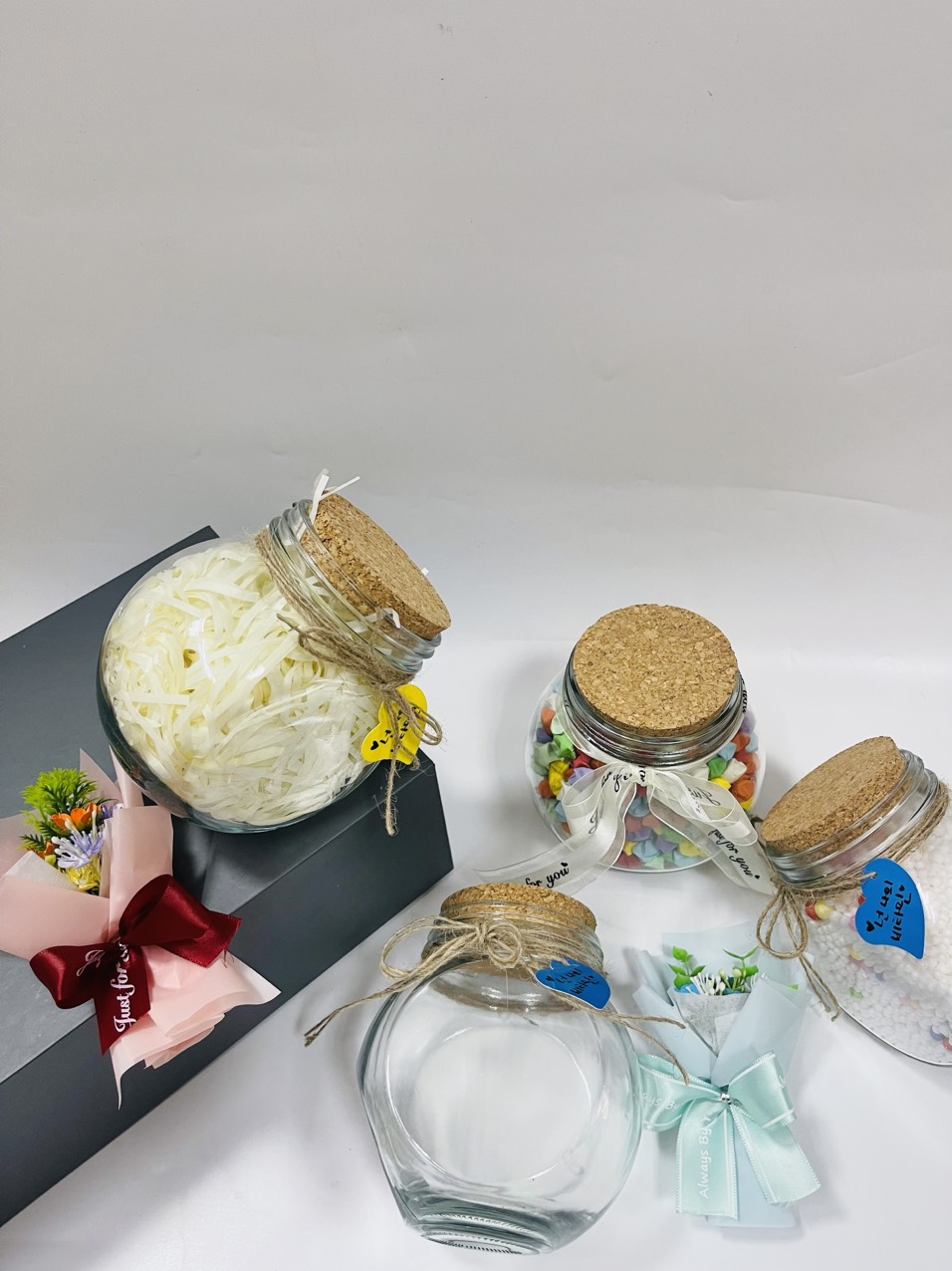 ( Lọ tròn 800ml) Lọ ước lọ chữa lành thủy tinh siêu to khổng lồ đựng 500 ngôi sao