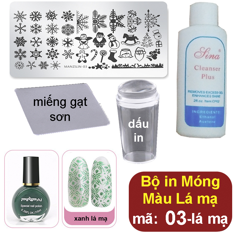 Bộ Khuôn in hình nghệ thuật lên Móng Tay (mã 03)