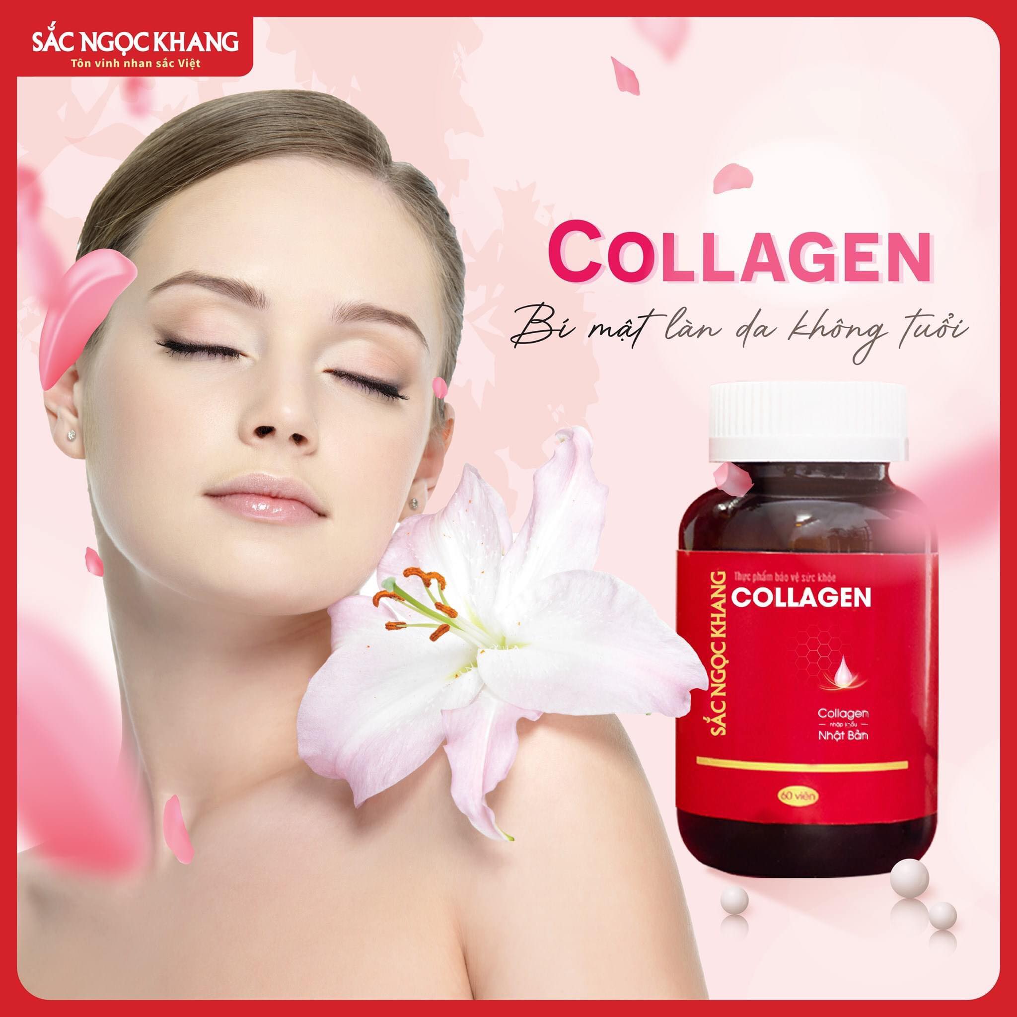 Collagen Sắc Ngọc Khang[Chính Hãng]❤️Thế Hệ Mới 100% Từ Nhật Bản Tặng Sữa Rửa Mặt Hoặc Nước Hoa Hồng