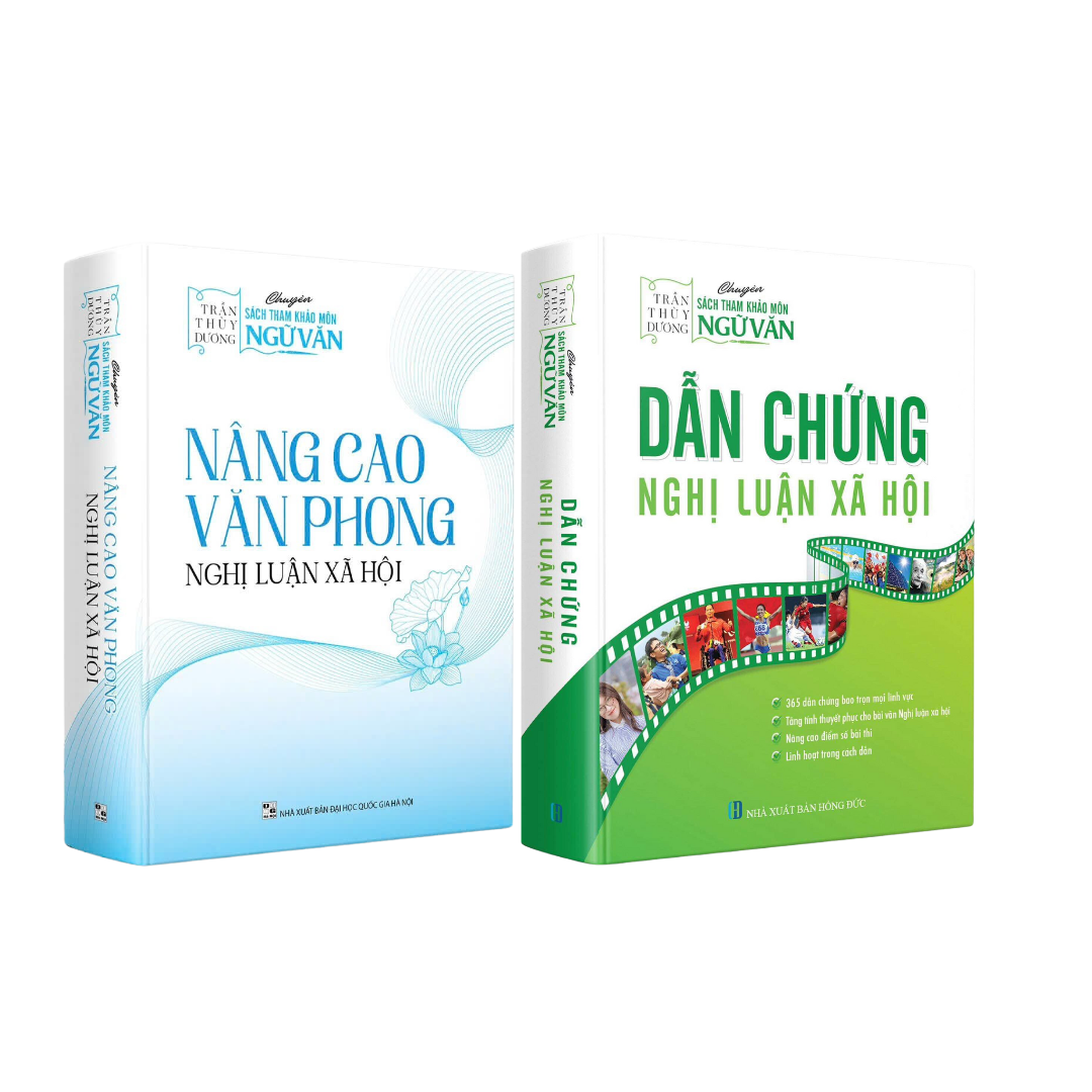 Combo sách Ngữ Văn cô Trần Thùy Dương: Dẫn chứng NLXH & Nâng cao văn phong NLXH