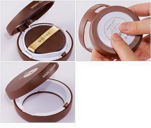 Phấn Nước Missha M Cushion Line Friend Gấu Brown No.23 Da Sáng 15G [ Thêm Lõi ]