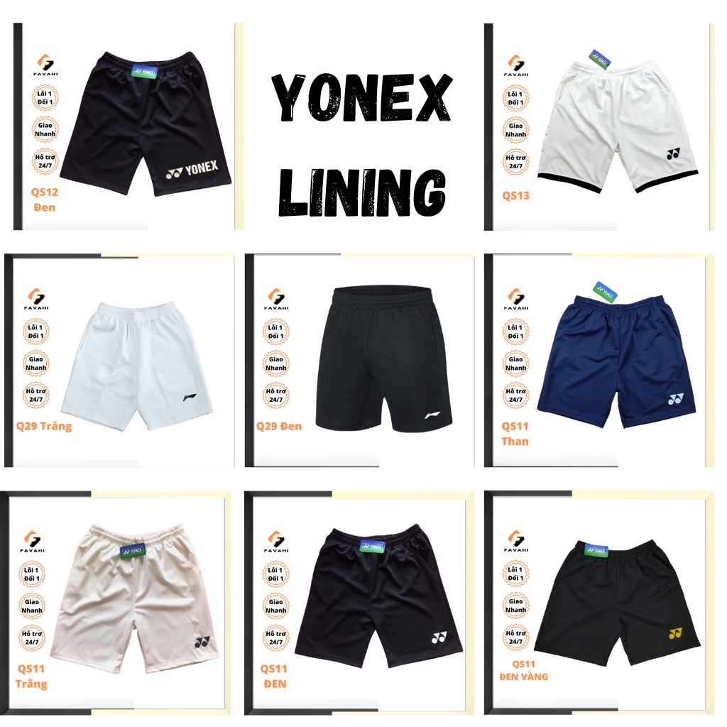 Quần Short thể thao cầu lông Yonex cho nam trong thi đấu cầu lông chuyên nghiệp