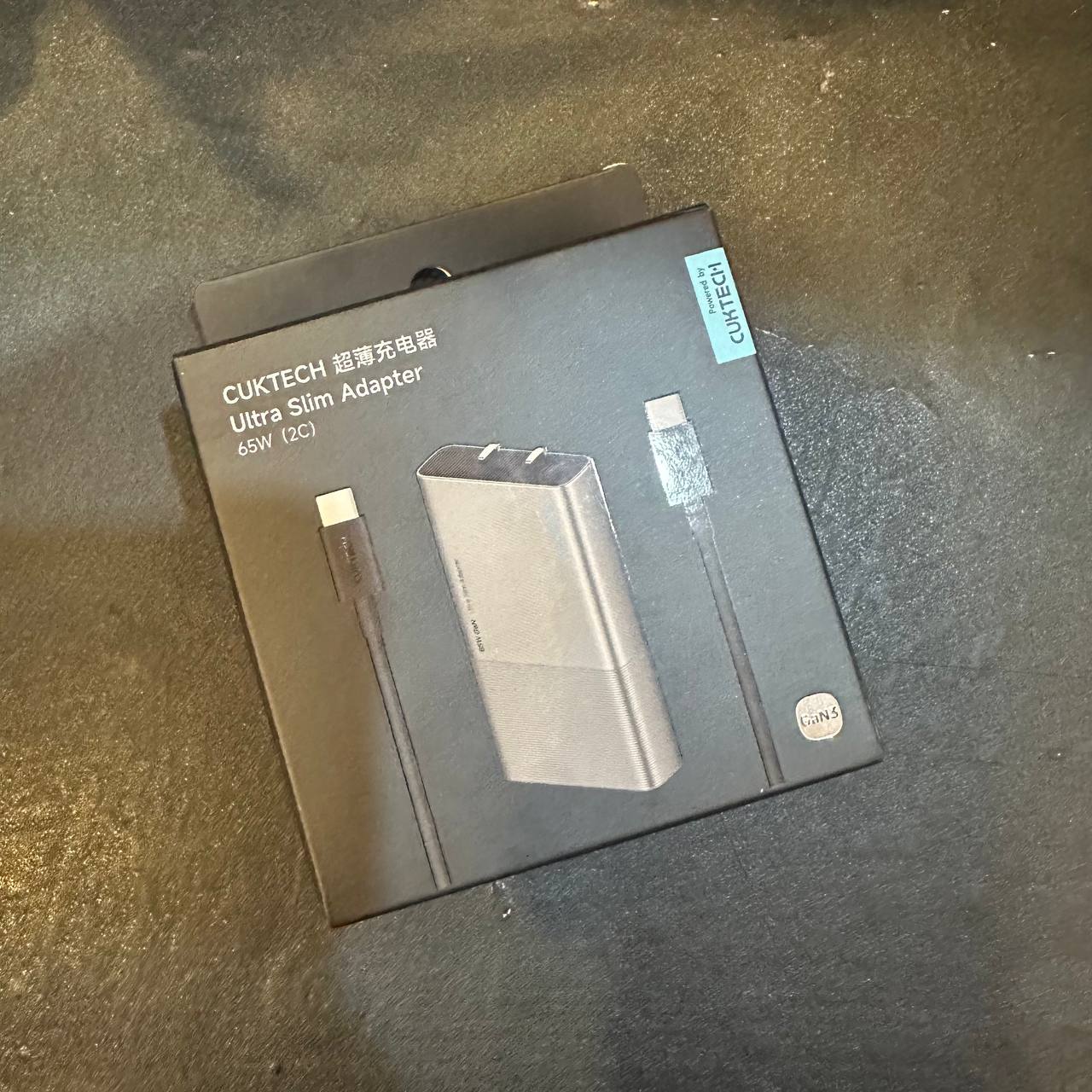 Sạc Cuktech 65w 2 Cổng C Ultra Slim PD/PPS2.0/QC4.0+ AC65B2 AD652S - Bảo Hành 18 Tháng