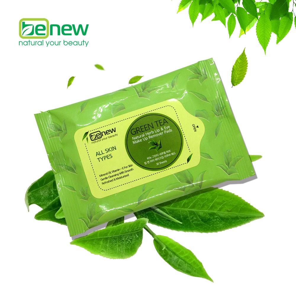 Gói Tẩy Trang Tiện Lợi Cao Cấp Trà Xanh Benew Make Up Remover Pads (30 Miếng)