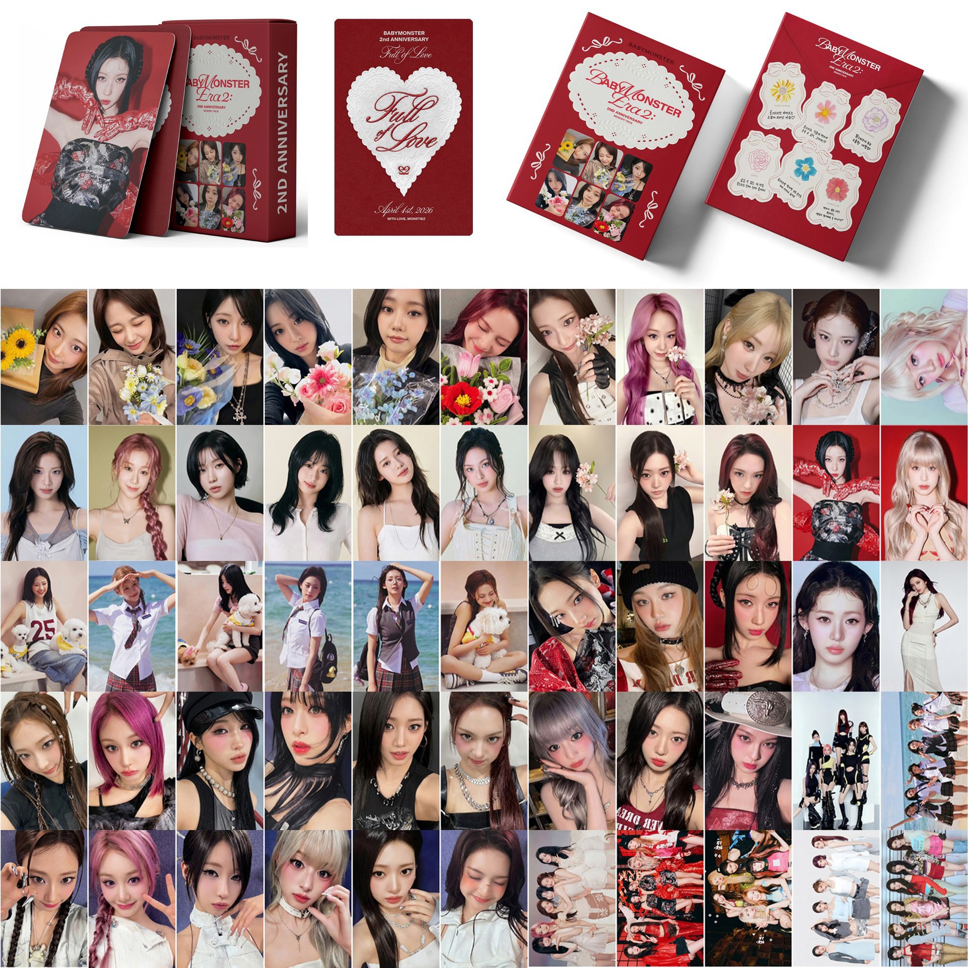Set 55 lomo card BABYMONSTER - Kỷ niệm 2 năm debut 2026