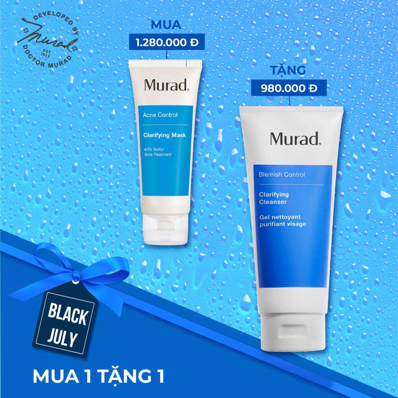 [Hcm][Murad] Blemish Fall Kit 3 Hút Sạch Dầu Và Bã Nhờn Cho Da Sạch Thoáng