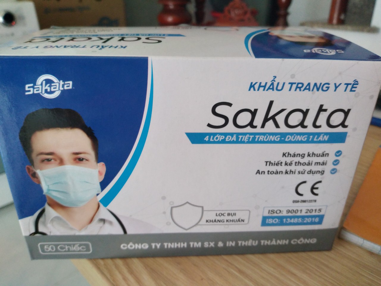 [HCM]KHẨU TRANG TIỆT TRÙNG MÀU XANH FREESHIP TOÀN QUỐC