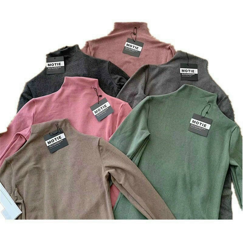 [Hoàn Tiền 15%] Áo Giữ Nhiệt Nữ  Áo Giữ Nhiệt Cổ Lọ 3 Phân Xuất Nhật Motie Dày Dặn Co Giãn 4 Chiều (