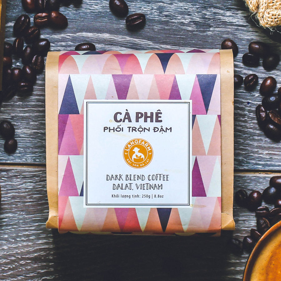 Cà phê phối trộn đậm Langfarm 250g bịch