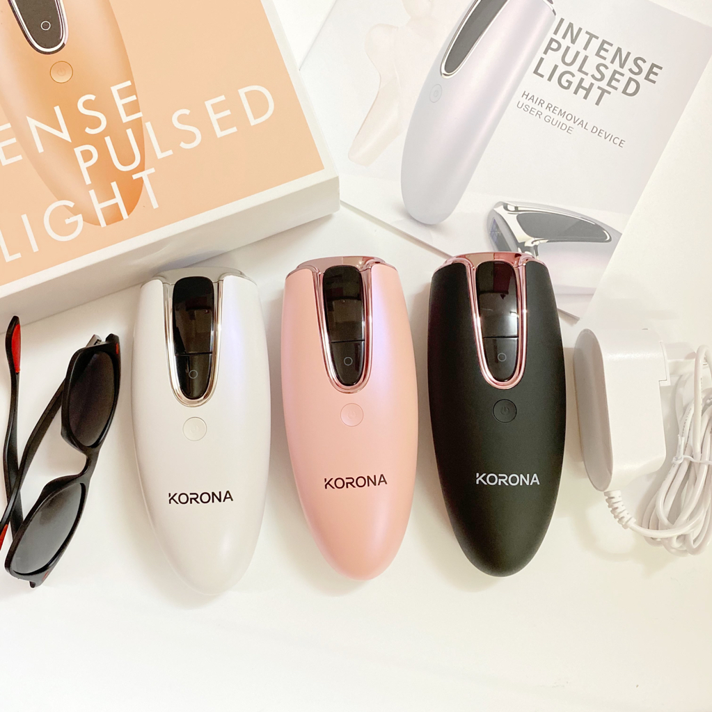 Máy triệt lông vĩnh viễn Korona 2in1 công nghệ Đức- triệt lông trẻ hoá da cảm biến nhiệt triệt nhanh tự động-Dinh Dinh