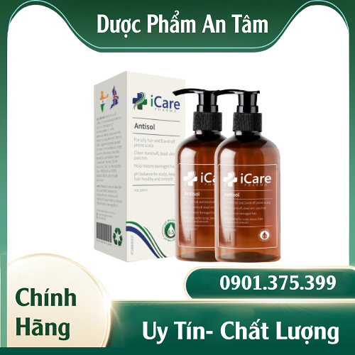 HOÀN TIỀN 15% - [Chính Hãng] Dầu Gội Sạch Gàu Antisol | Thương Hiệu iCare Pharma | Làm Sạch Gàu Ngứa
