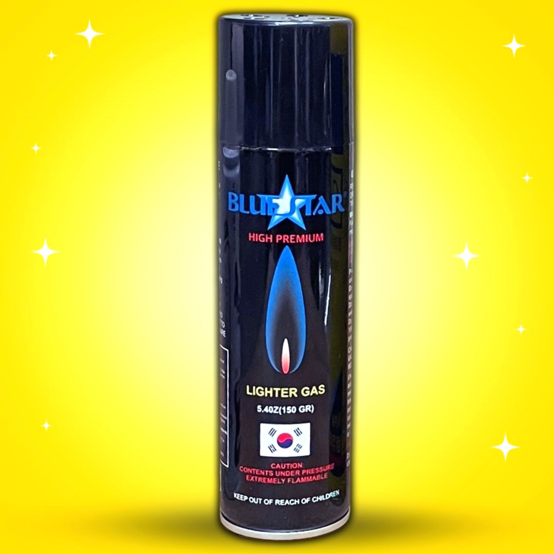 Bình gas hộp quẹt BlueStar Hàn Quốc chính hãng chất lượng tốt kèm 5 van bơm bình ga bật