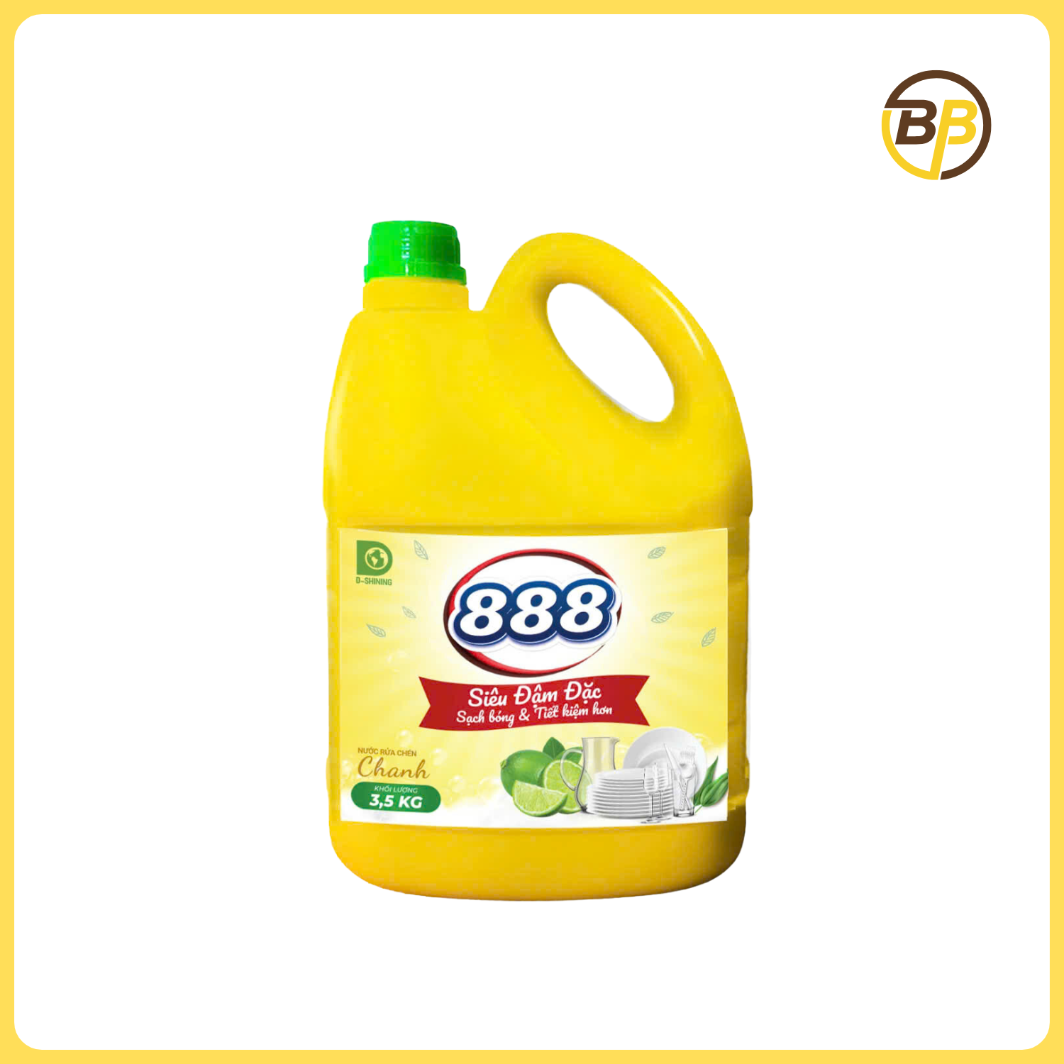 CAN 3.5KG NƯỚC RỬA CHÉN D-CARE CHANH
