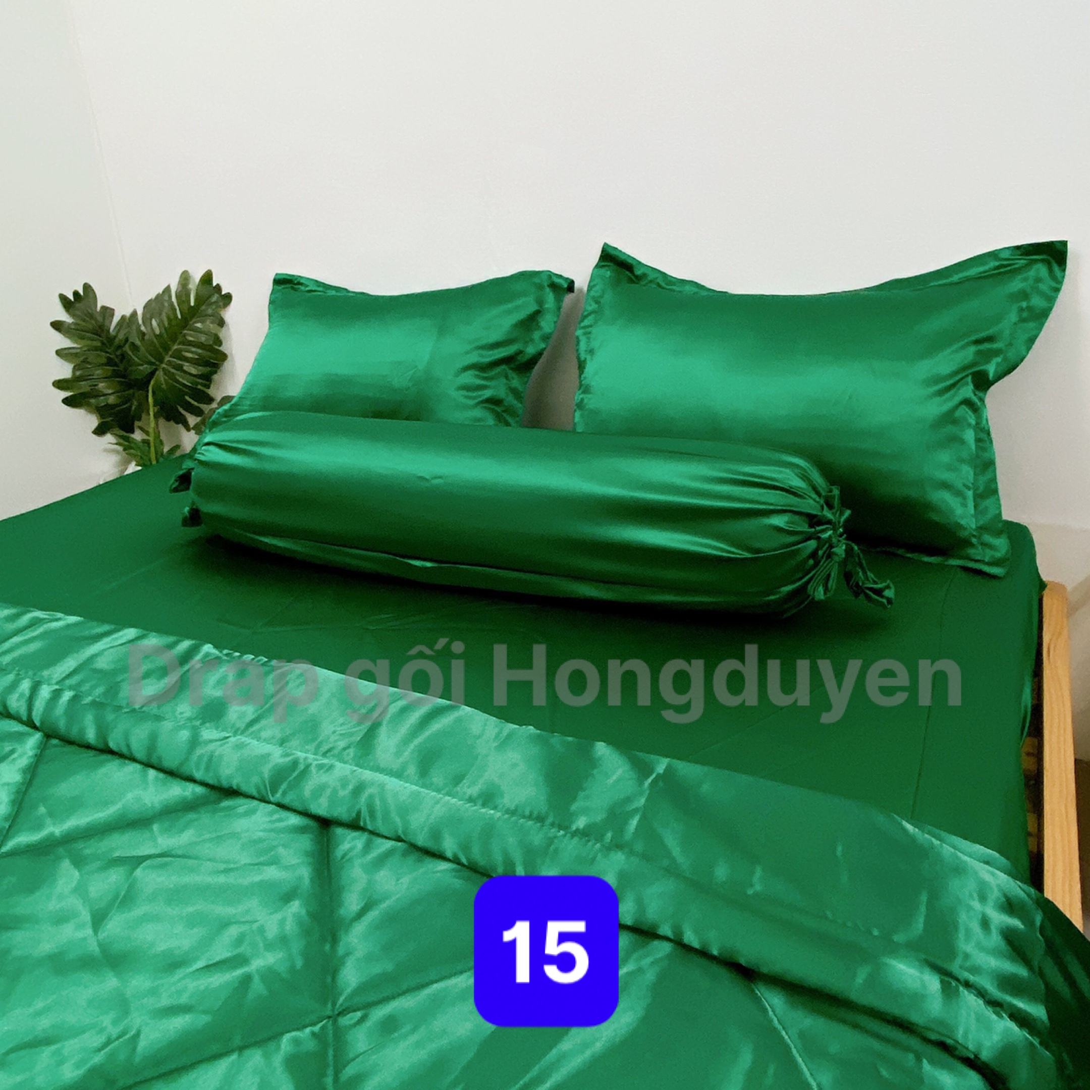 Trọn Bộ chăn-drap/ga/ra phi bóng trơn (chân nệm dưới 15cm) 1m6/1m8. Bộ drap phi bóng 1 màu. Bộ grap 