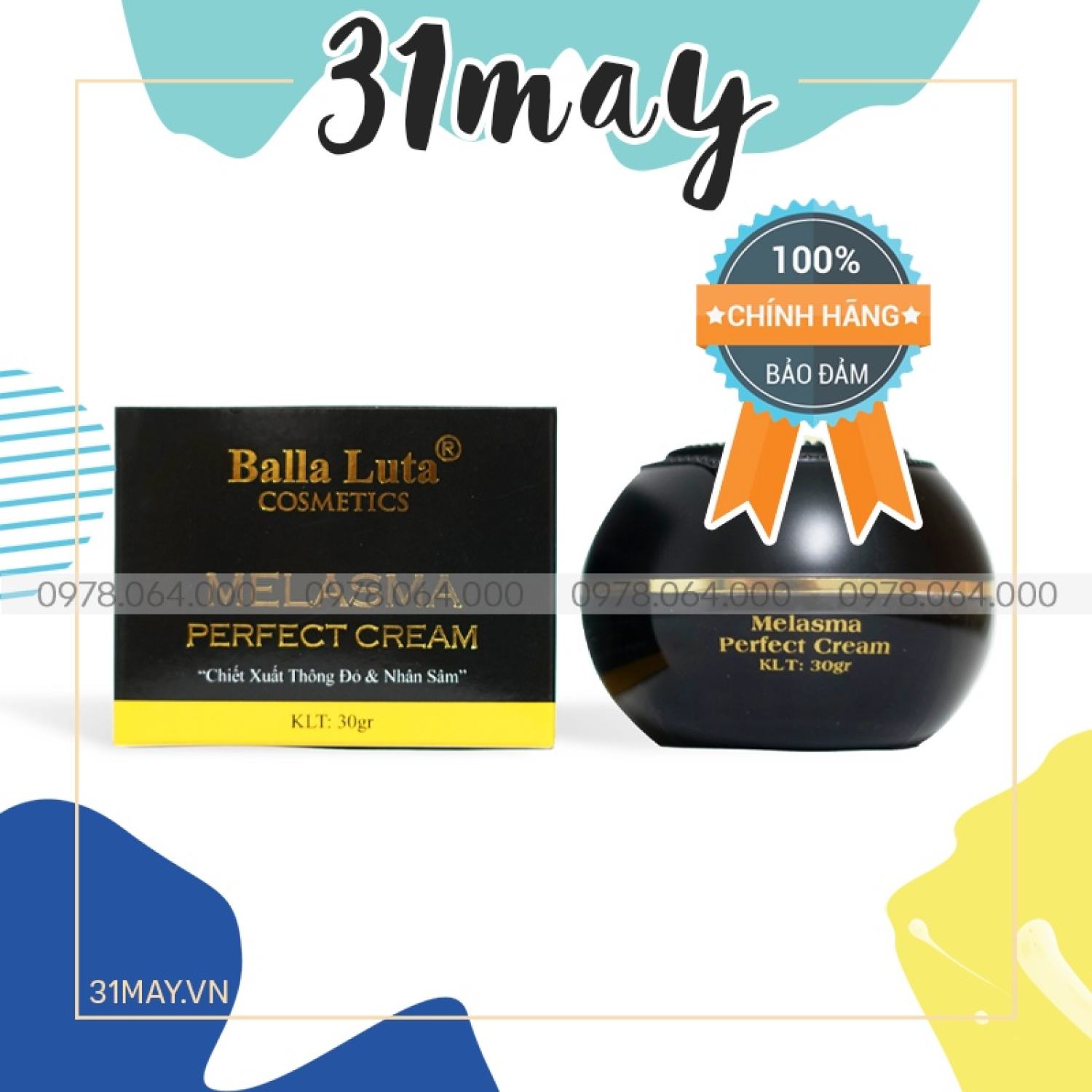 Cao Nám Balla Luta Melasma Perfect Cream Chính Hãng 30g