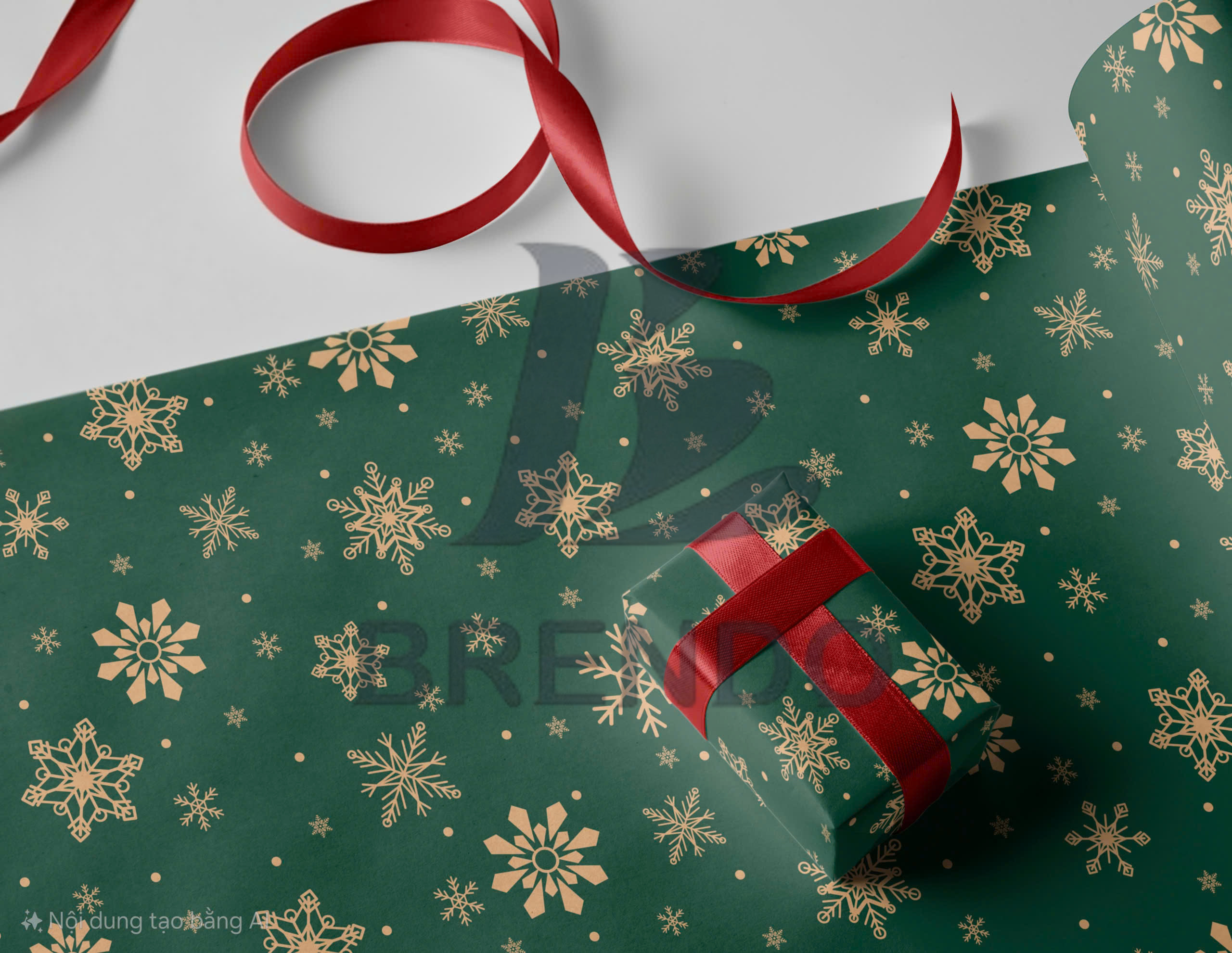 Giấy Gói Quà noel đẹp sắc sảo vintage và độc đáo mừng giáng sinh - VPP Brendo