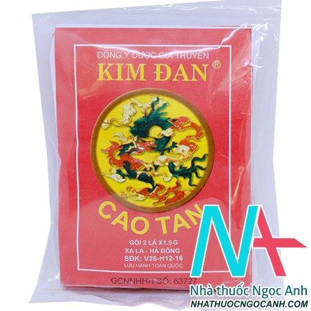 Cao Tan Kim Đan - Cao Dán Cải Thiên Tình Trạng Mụn Nhọt Quai Bị Xưng Đau