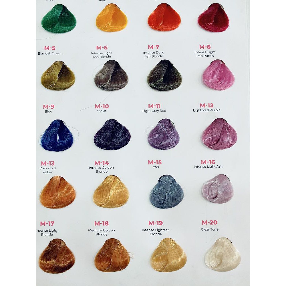 kem nhuộm màu m08