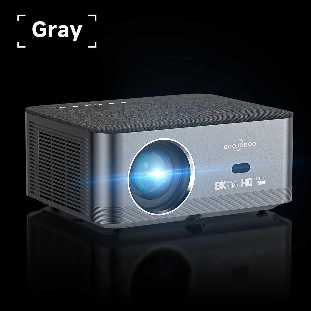 Máy Chiếu GOOJODOQ Wifi 8k Full HD 1080p 15500 LM Hỗ Trợ Android Bằng Đồng Bộ Màn Hình Smartphone 75