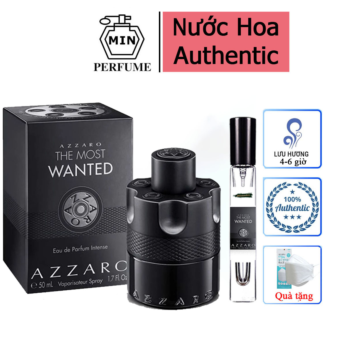 Nước hoa nam Azzaro The Most Wanted EDP Intense - Phong cách Nam tính Cuốn hút Hấp dẫn