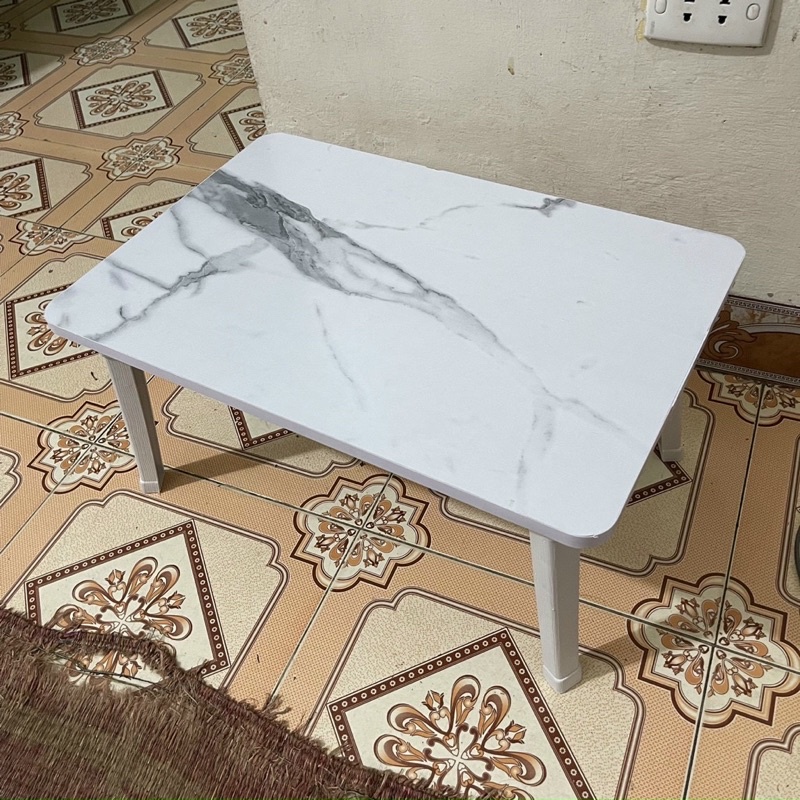 [Xả Kho] Bàn học gấp chân nhựa Cao Cấp bàn gấp gọn ngồi bệt bàn chân nhựa cứng 40x60cm mặt gỗ MDF