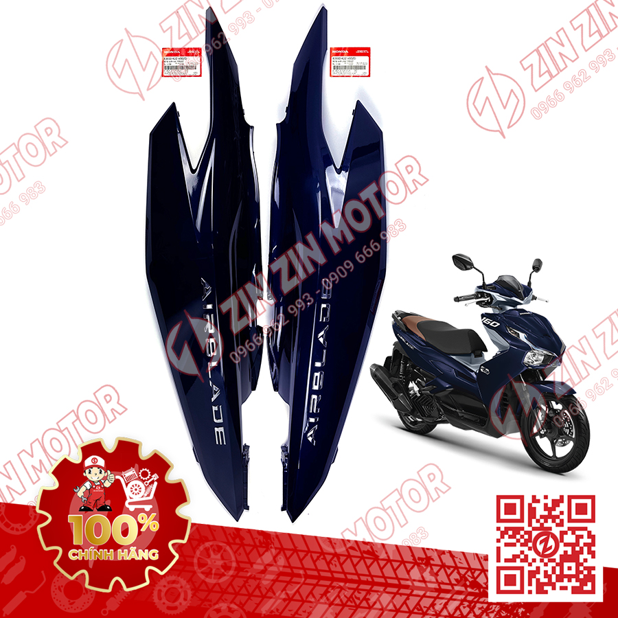 Ốp Sườn Bụng Sau AB 2022-2025 AirBlade 160 Air Blade 125 Trái Phải Đủ Màu Chính Hãng - ZZM